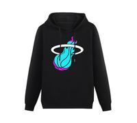 Pullover Warm Hoodies Miamis Vices Heat Basketbal Shirt-Men'S Hoody Black L