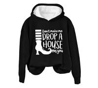 Pullovers Hoodies Womens Pumpkin Face Colorblock Oversized Hoody with Pockets Fleece Lined Jumpers Party Costume Outfit Plus Size Halloween Hoodie Festival Trick or Treating Black