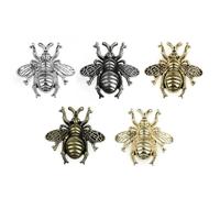 Pulls Suitable Shape Cabinet Handles Alloy Furniture Cupboard and Drawer Along Bee Contained Kitchen Wardrobe with Knobs Zinc for Inside Silver Gold or Bronze Black(Golden Black)