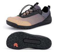 Pulltop Men's Barefoot Water Shoes | Quick-Dry | Lightweigh Wide Zero Drop Self-Draining Sole Amphibious Sneakers, Wt08|lt Tan-dk Gray, 13 Wide