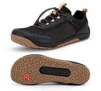 Pulltop Men's Barefoot Water Shoes | Quick-Dry | Lightweigh Wide Zero Drop Self-Draining Sole Amphibious Sneakers, Wt08|black-gum, 8 Wide