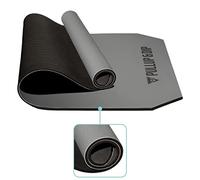 PULLUP & DIP Fitness Mat with Retaining Strap - Phthalate-Free, Non-Toxic and Skin-Friendly Yoga Mat 183 x 68 x 0.8 cm, Two-Layer Gymnastic Mat Non-Slip and easy on the Joints for Pilates