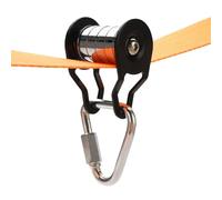 Pully Slacklines, Zip Line Kits For Garden, Ziplines Kit, Robust Pulley With 5 Wheels, Steel Cable Pulley For Slider, Strong Loading,Slider Slacklines Pully Plain Bearing Accessories For Ninja Courses
