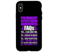 Pulmnary Hypertension PH Warrior FAQs Case for iPhone X/XS