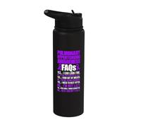 Pulmnary Hypertension PH Warrior FAQs Stainless Steel Insulated Water Bottle