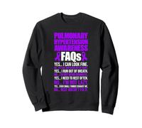 Pulmnary Hypertension PH Warrior FAQs Sweatshirt