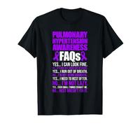 Pulmnary Hypertension PH Warrior FAQs Value Graphic T-Shirt