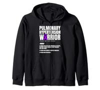 Pulmnary Hypertension PH Warrior Zip Hoodie
