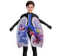 Pulmonary Anatomy Costume: Educational Demonstration Clothes For Kids And Adults | Polyester Role Play Costume For Science Class Staging Cosplay Halloween Carnival Learning Tem