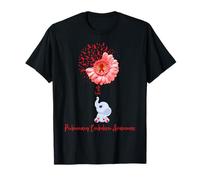 Pulmonary Embolism Awareness Faith Elephant Survivor Fighter T-Shirt
