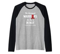 Pulmonary Embolism Awareness May Birthday Raglan Baseball Tee
