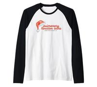 Pulmonary Function Tech Christmas Nice List Saying Raglan Baseball Tee
