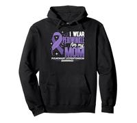 Pulmonary Hypertension Awareness Mom I Wear Periwinkle Pullover Hoodie