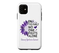 Pulmonary hypertension Awareness sunflower purple ribbon Case for iPhone 11
