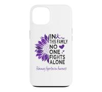 Pulmonary hypertension Awareness sunflower purple ribbon Case for iPhone 13