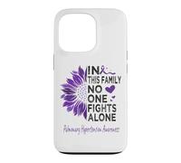 Pulmonary hypertension Awareness sunflower purple ribbon Case for iPhone 13 Pro