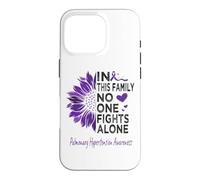 Pulmonary hypertension Awareness sunflower purple ribbon Case for iPhone 16 Pro