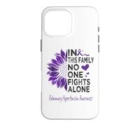 Pulmonary hypertension Awareness sunflower purple ribbon Case for iPhone 16 Pro Max