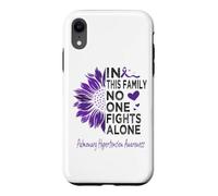 Pulmonary hypertension Awareness sunflower purple ribbon Case for iPhone XR
