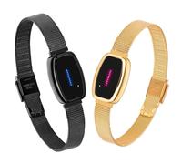 Pulomi Fernliebe Touch Bracelets for Couples, Vibration & Lights, Smart Matching, Ideal for Long Distance Relationships, Anniversaries or Holidays, Christmas Gifts, Long Distance Bracelet, Yellow Gold