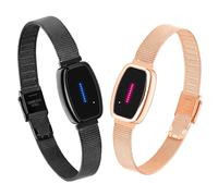 Pulomi Fernliebe Touch Bracelets for Couples, Vibration & Lights, Smart Matching, Ideal for Long Distance Relationships, Anniversaries or Holidays, Christmas Gifts, Long Distance Bracelet, Rose Gold
