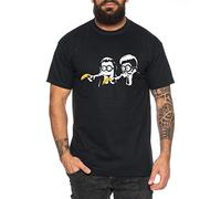 Pulp Banana Men's T-Shirt Cooles Fiction lustiges Fun Shirt, Farbe2:Black, Größe2:Large