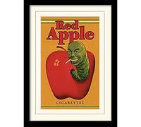 Pulp Fiction 30 x 40 cm Red Apple Cigarettes Mounted and Framed Print