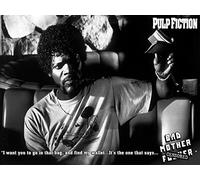 Pulp Fiction Bad Mother F**ker Canvas Print, Multi-Colour, 40 x 50 cm