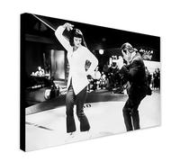 Pulp Fiction - Dance Contest - Vincent Vega Mia Wallace - Classic Film - Wrapped Framed Canvas Wall Art (A0 [46 x 32 inch / 117 x 81 cm])