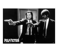 Pulp Fiction Guns Poster in Black Pulp Fiction Black