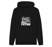 Pulp Fiction Men's Cast Hoodie in Black | Size: 2XL Pulp Fiction Black 2XL