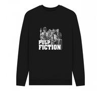 Pulp Fiction Men's Cast Sweatshirt in Black | Size: 2XL Pulp Fiction Black 2XL