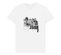 Pulp Fiction Men's Cast T-Shirt in White | Size: 2XL Pulp Fiction White 2XL