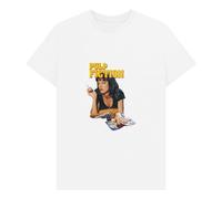 Pulp Fiction Men's Mia Wallace Vintage T-Shirt in White | Size: Medium Pulp Fiction White M