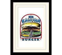 Pulp Fiction MP10970P-PL (Big Kahuna Burger) Mounted & Framed - Size: 45 cm x 35 x 2 cms