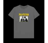 Pulp Fiction Scenes Charcoal Unisex T-Shirt Pulp Fiction Mid Grey M