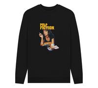 Pulp Fiction Vintage Mia Wallace Black Sweatshirt | Size: Medium Pulp Fiction Black M