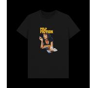 Pulp Fiction Vintage Mia Wallace Black T-Shirt Colour: Black, Size: M Pulp Fiction Black L