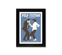 Pulp Fiction Wall Art - Limited Edition A4 Framed Print - Modern Minimalist Movie-Inspired Artwork