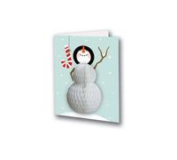 PULP Pop Up Card Snowman and Candy Cane Christmas CARD