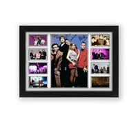 Pulp Rock Band Autograph Poster Print - Limited Edition Collage Of The Music Legend - Signed Collector Merchandise For Fans And Rap Music Lovers (Framed, A3 (40x30cm))