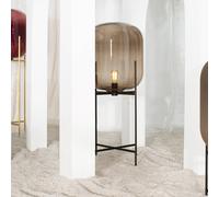 pulpo floor lamp Oda In Between, smoke grey/black, 111 cm