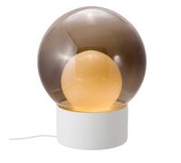 pulpo table lamp Boule Medium, smoky grey/opal/white, glass