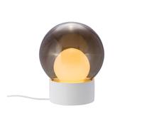 pulpo table lamp Boule Small, smoky grey/opal/white, glass
