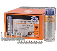 Pulsa 800 Pin Pack C6 40mm - Flush Head Concrete Pin. Box Qty 500 & 1 Fuel Cell