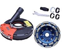 Pulsar Diamond Grinding Cup Wheel 125 mm / 5 Inch and Surface Grinding Dust Shroud for 115/125mm Angle Grinder