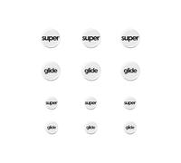 Pulsar Gaming Gears Superglide Type-C Universal 6mm + 9mm (12pcs), White | Micro-Textured Control Surface, Smooth Glide, Precise Stopping Control, Durable Aluminosilicate Glass, Rounded Edges