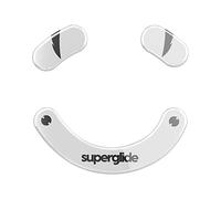 Pulsar Gaming Gears Superglide Type-S Skates for Deathadder v3 Pro, White | Ultra-Fast Smooth Glide, Ultra-Low Friction, Durable Aluminosilicate Glass, Polished Rounded Edges, Precise Tracking