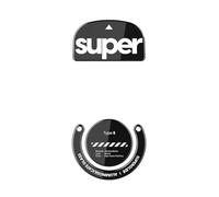 Superglide - Fastest and Smoothest Mouse Feet/Skates Made with Ultra Strong Flawless Glass Super Fast Smooth and Durable Sole for Logitech G PRO X Superlight (Black)