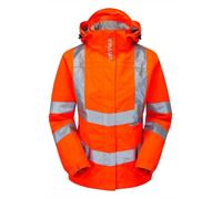 Pulsar High Visibility Rail Spec Ladies Unlined Storm Coat - Orange - Size 8